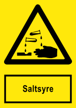 Saltsyre - stende