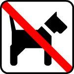 Hund ikke tilladt - kvadrat